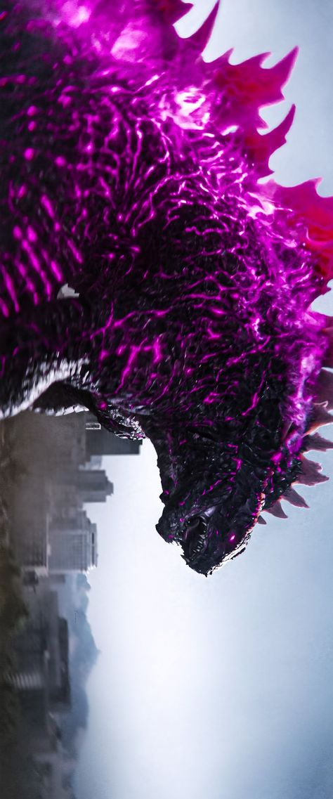 Godzilla X Kong The New Empire Wallpaper, Evolved Godzilla 2024, Godzilla Minus One Wallpaper, Tiamat Godzilla, Godzilla Wallpaper Iphone, Pink Godzilla, Godzilla X Kong The New Empire, Godzilla Aesthetic, Evolved Godzilla