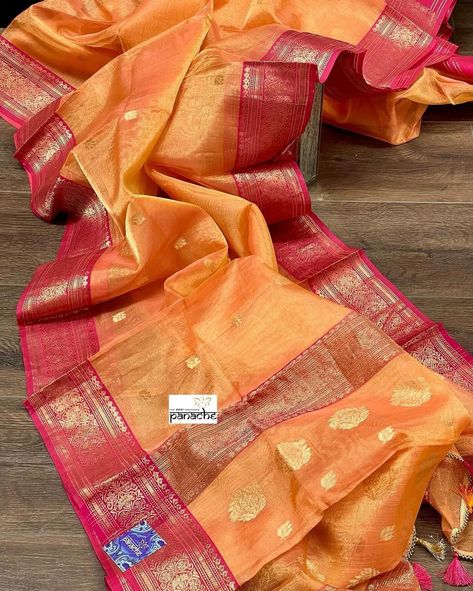 Beautiful vibrant Pure Tissue Organza Chanderi sarees! #panachethedesicreations #chanderisilk #usasareeshopping #usaboutique Chanderi Sarees, Saree Shopping, Saree, Pure Products, Boutique, Quick Saves