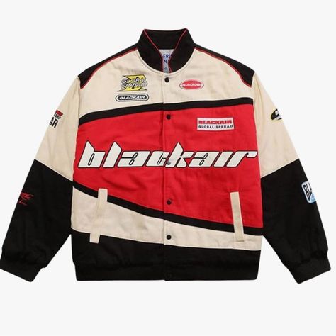 Super Trendy Oversized Racer Jacket! Brand New With Tags. Racer Jacket Outfit Women, Autumn Couple, Racer Jackets, Autumn Streetwear, Nascar Jacket, Couple Jacket, Jacket Outfit Women, Motorcycle Jacket Mens, Vintage Hip Hop