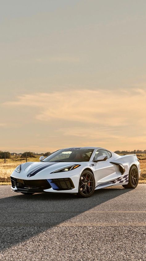 Hennessey Supercharged H700 2023 Based on Chevrolet Corvette Stingray (C8) Engine: 6.2L V8 Supercharged Power: 534 kW / 718 hp Torque: 865 Nm / 637 lb-ft 0-100 kph: 2.9 seconds Chevrolet Corvette Stingray 2023, 2023 Corvette C8, Chevrolet Corvette C8 Wallpaper, Corvette Stingray Wallpapers, Corvette C8 Wallpaper, Corvette 2023, 2023 Chevy Corvette, Corvette C8 Z06, 2023 Corvette