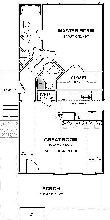 House Interior Styles, Tiny Cottage Floor Plans, Southern Tier, Small Floor Plans, A Small House, Small House Floor Plans, Tiny House Floor Plans, Garage Apartment, Apartment Plans