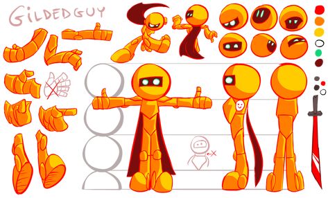 Gildedguy Model Sheet by gildedguy on DeviantArt Croquis, Stick Figure Animation, Character Reference Sheet, Cartoon Style Drawing, Procreate Ipad Art, Frame By Frame Animation, Character Model Sheet, Want To Draw, Stick Art