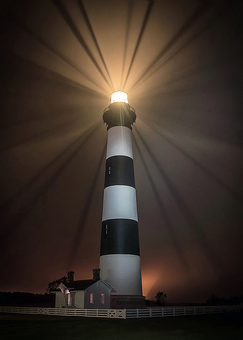 Lighting  The Way.  Best Of OBX. Latta Johnson. Nc Lighthouses, Obx Nc, Bodie Island Lighthouse, Lighting The Way, Lighthouse Lighting, Lighthouses Photography, Lighthouse Photos, Lighthouse Pictures, Lighthouse Painting