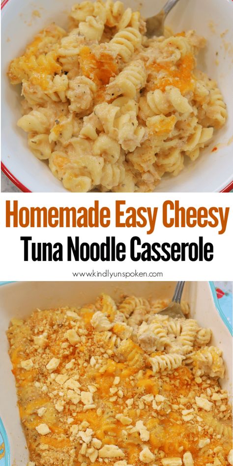 Tuna Cheese Casserole, Homemade Cheesy Tuna Helper, Cheesy Tuna Noodle Casserole Easy, Dinner Recipes Without Pasta, Tuna Noodle Casserole Cheesey, Tuna Noodle Casserole With Ritz Crackers, Cheesy Tuna Pasta, Simple Tuna Noodle Casserole, Stove Top Tuna Noodle Casserole