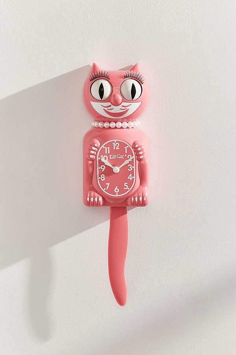 Urban Outfitters Lady Kit-Cat Clock Kit Cat Clock, Cat Clock, Quirky Decor, Miss Kitty, Kitchen Home Decor, Bedroom Home Decor, Decoration Originale, Home Decor Ideas Living Room, Decor Ideas Living Room