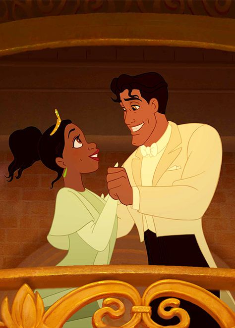 And yes, she also gets to be a princess. | 24 Reasons Tiana Is The Most Underrated DisneyPrincess Princesa Tiana Disney, Disney Çiftleri, Couples Disney, Disney Romance, Tiana Disney, Tiana And Naveen, Princesa Tiana, Foto Disney, Disney Princess Tiana