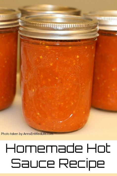 Essen, Canned Hot Salsa Recipe, Canned Habanero Hot Sauce, Hot Red Pepper Recipes, How To Make Your Own Hot Sauce, How To Can Hot Sauce, Habanero Hot Sauce Canning, Serrano Pepper Recipes Hot Sauces, Hot Pepper Sauce For Canning