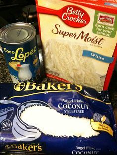 Easy Coconut Cake, Coconut Sheet Cakes, Boxed Cake Mixes Recipes, Coconut Cake Recipe, Dessert Simple, Coconut Desserts, Angel Cake, Cake Mix Recipes, Köstliche Desserts