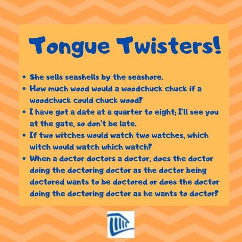 Conversation For Kids, Tongue Twisters In English, Funny Tongue Twisters, Tounge Twisters, Tongue Twisters For Kids, English Conversation For Kids, Funny Riddles With Answers, Materi Bahasa Inggris, Tongue Twister