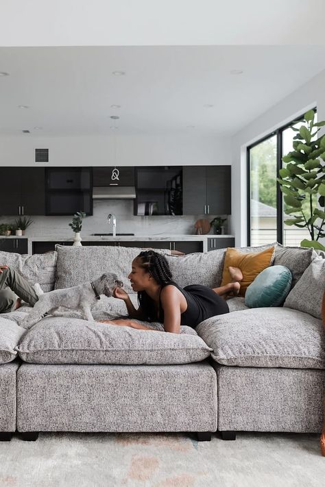 Oversized Living Room Furniture, Best Family Couches Living Rooms, Deep Comfy Sectional, Oversized Sofa Comfy Couches Living Room, Wide Seat Couch, Extra Large Couch, Best Living Room Couches, Extra Deep Sectional, Huge Comfy Couch