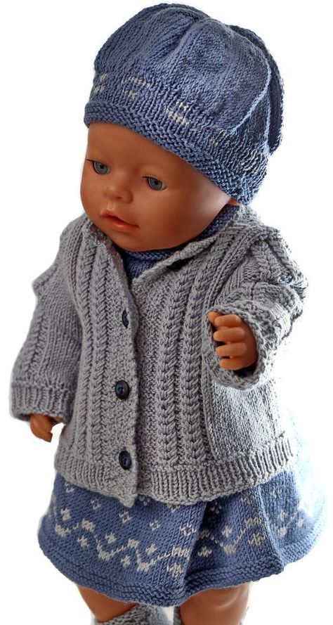 Knitting patterns dolls clothes baby born Amigurumi Patterns, Baby Born Kleidung, Baby Born Clothes, Knit Baby Blanket Pattern Free, Baby Overall, Knitting Dolls Clothes, American Girl Doll Clothes Patterns, Romper Pattern, Baby Doll Clothes