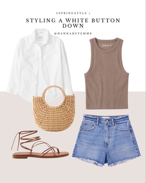 Athleisure Summer, Stylish Short Dresses, Wardrobe Edit, Summer Capsule Wardrobe, White Button Up, White Button Down, Weekend Style, Casual Chic Style, Summer Fashion Outfits