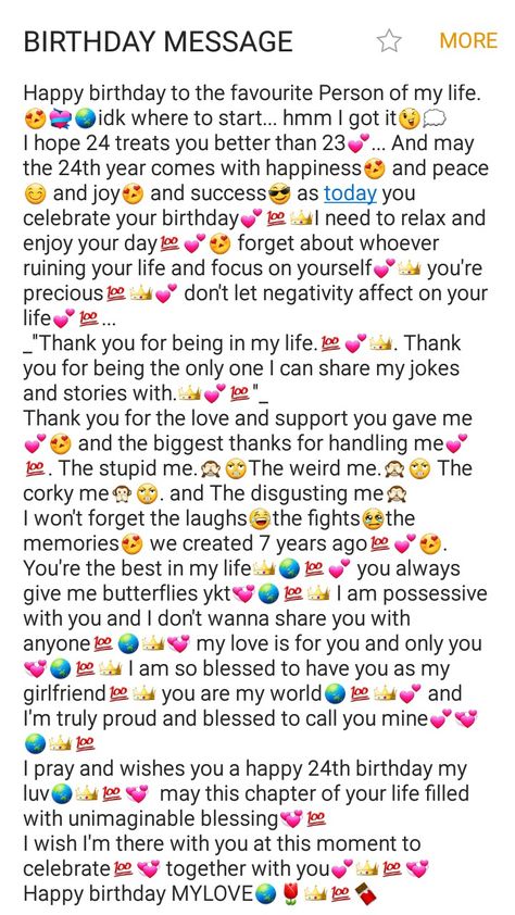 WhatsApp message Birthday Message For Her Girlfriends, Paragraphs For Your Girlfriend Birthday, What To Say To Your Girlfriend Text, Paragraph For Girlfriend Birthday, Birthday Wish Paragraph For Girlfriend, Girlfriend Birthday Wishes Messages, Birthday Message For My Girlfriend, Birthday Msg For Girlfriend, Happy Birthday Wishes To My Ex Girlfriend