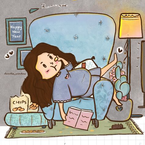 Illustration of lazy bum Laziness Illustration, Lazy Illustration, Lazy Cartoon, Sleepy Girl, Highlight Icon, Couple Illustration, Lazy Girl, Art N Craft, Girls Play