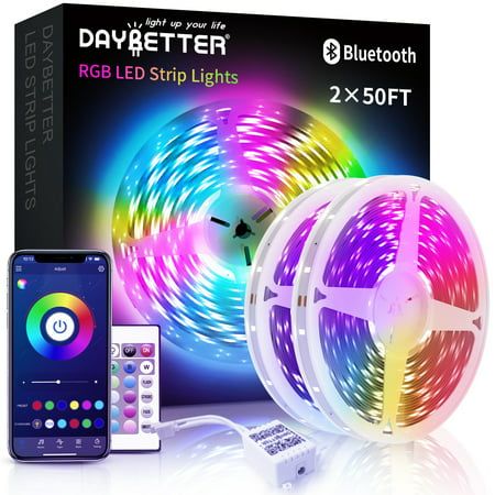 DAYBETTER boasts self-developed Bluetooth LED lights strip,let indirect lighting brighten your life, create more color for the room. Our LED light strips can fill your room with rich color, brighten a dim room to help get things done or glow softly to set a mood by our color change LED lights. https://www.walmart.com/c/brand/daybetter Similar item to consider: $11.99 32.8FT Led Strip Lights With Remote Control $15.99 50FT Bluetooth Led Lights for Bedroom(1 Roll) $16.99 65.6FT Bluetooth RGB Led S Net Lights Outdoor, Christmas Net Lights, Christmas Pathway Lights, Lights For Room, Led Lights For Bedroom, Room Wishlist, Led Lighting Bedroom, Outdoor Entryway, Shower Lighting