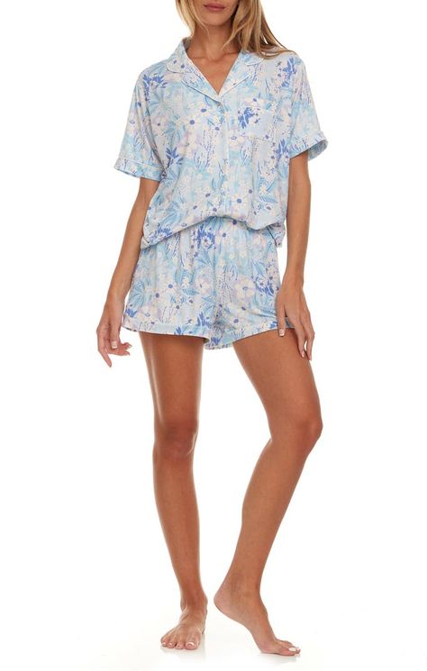 Flora By Flora Nikrooz Gabrielle Knit Pajamas | Nordstromrack Short Pjs, Knit Pajamas, Vince Camuto Handbags, Night Pajama, Flora Nikrooz, Bridesmaid Getting Ready, Cute Pajama Sets, Summer Pajamas, Cute Pajamas