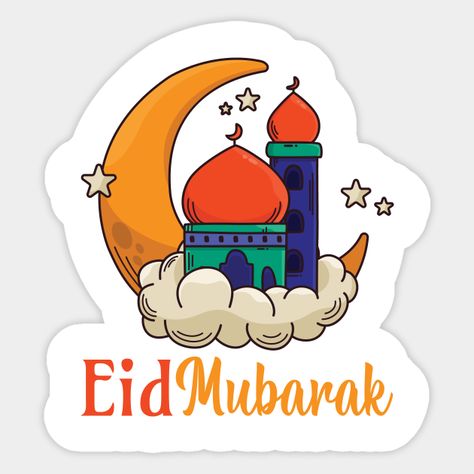 Eid Mubarak Stickers For Kids, Cute Eid Mubarak, Happy Eid Cards, Eid Mubarak Sticker, Eid Mubarak 2022, Islamic Eid Mubarak, Eid Ul Fitr Decorations, Diy Eid Gifts, Eid Mubarak Stickers