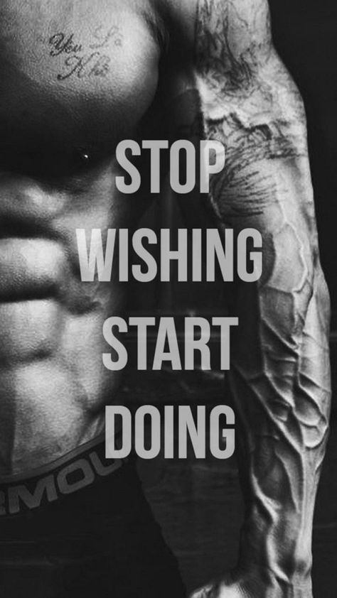 Fitness Bodybuilding Motivation Wallpaper, Motivtional Quotes, Gym Motivation Wallpaper, Stop Wishing Start Doing, Gym Humour, Fitness Quote, Body Quotes, Gym Wallpaper, Fitness Wallpaper