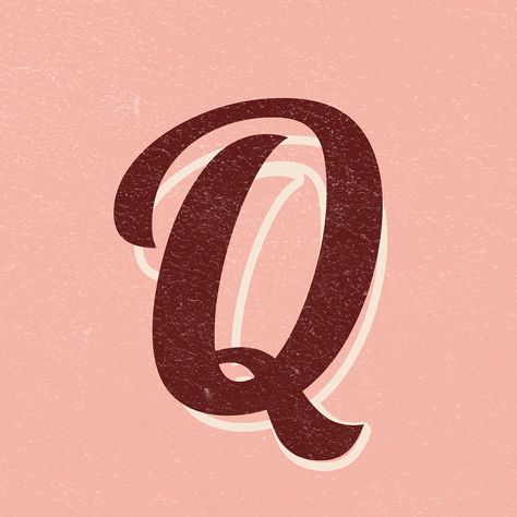 Letter Q font printable a to z stylish lettering alphabet | free image by rawpixel.com / jingpixar Abjad Lettering A-z, Hanger Logo, Birthday Logo, Vintage Alphabet, Q Photo, Alphabet Letters Design, Stylish Alphabets, Butterfly Art Painting, Sticker Vintage