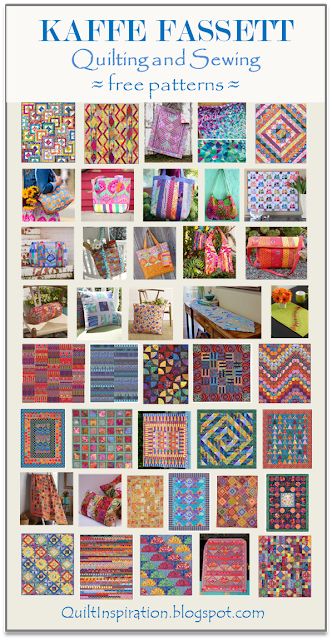 Free Kaffe Fassett Quilt Patterns, Patchwork, Tela, Quilt Bag Patterns Free, Quilts Made With Kaffe Fassett Fabric, Quilt Along Free, Kaffe Fassett Quilts Ideas Pattern, Half Yard Quilt Patterns, Moda Fabric Collections Quilt Patterns