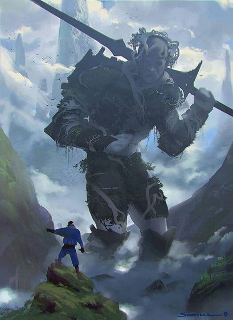 Yohann Schepacz Cloud Giant, 다크 판타지, Art Fantasy, Fantasy Monster, Arte Fantasy, Epic Art, 판타지 아트, Fantasy Rpg, Arte Horror