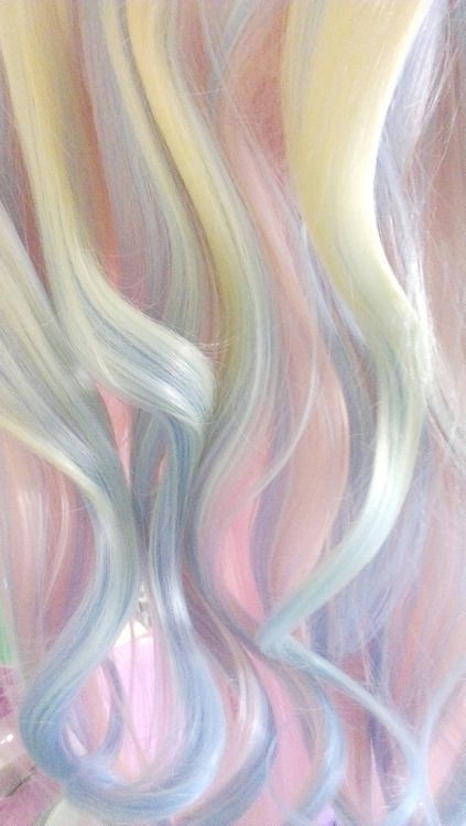 Pastel Hair, Pastel Rainbow Hair, Opal Hair, Hair Colorful, Cotton Candy Hair, Scene Girl, Candy Hair, Hair Color Pastel, Unicorn Hair