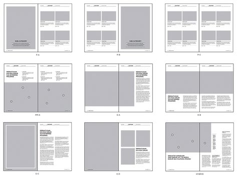 12 Grid Layout, 5 Column Grid Layout, Product Guide Design Layout, Portfolio Grid Layout, Indesign Grid Layout, Brochure Grid Layout, Layout Design For Portfolio, Image Grid Layout Design, Grid Layouts Design