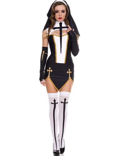 Pin for Later: 51 Halloween Costumes That Should Never Be Sexy Bad Nun Right, because nothing is sexier than a nun in her habit. Carnival Halloween Costumes, Nun Halloween Costume, Nun Halloween, Fancy Party Dress, Nun Costume, Halloween Costumes For Women, Carnival Halloween, Fancy Costumes, Fancy Party