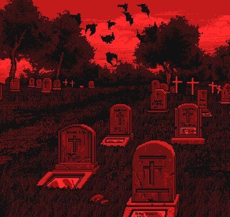 Laptop Wallpaper Horror, 8bit Horror, Vampire Pixel Art, Horror Wallpaper Pc, Red Cybercore, Pixel Horror, Vampire Aesthetic, 8 Bit Art, Goth Wallpaper