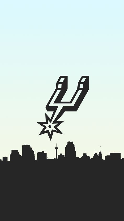 NBA Basketball Team San Antonio Spurs Desktop Background. Basketball Wallpaper in a Skyline, it's a free San Antonio Spurs phone wallpaper. San Antonio Wallpaper, San Antonio Spurs Wallpapers, Spurs Wallpaper, San Antonio Spurs Logo, Background Basketball, San Antonio City, Spurs Logo, Kobe Bryant Lebron James, Sport Wallpaper