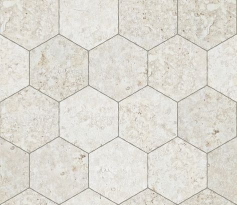 Limestone, Hexagonal — Architextures Seamless Stone Texture, Hexagon Flooring, Limestone Texture, Tiles Hexagon, Hexagon Tile Pattern, Limestone Block, Stone Textures, Toilet Tiles, Hexagonal Pattern