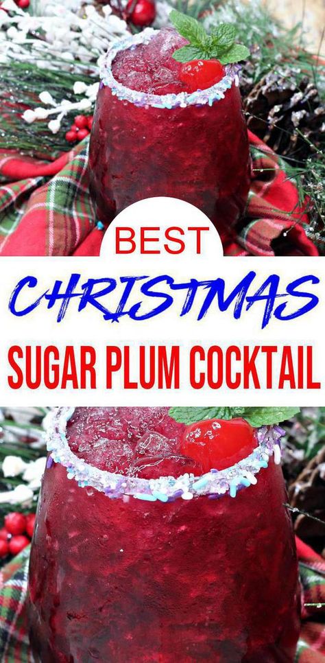 Check out this sugar plum cocktail. This is the perfect Christmas cocktail to make this Holiday. With a few ingredients you can mix up this alcohol drink. Vodka & fruit punch make for the best Christmas alcoholic drink recipe. Make for Christmas parties, happy hour or for friends. Homemade sugar plum Christmas cocktail will be your new favorite. Holiday punch recipe w/ vodka. Yummy Christmas cocktails w/ vodka. For more #alcohol drinks see KimspiredDIY #vodka #christmas Xmas Alcoholic Punch, Christmas Inspired Alcoholic Drinks, Mixed Drinks For Christmas, Holiday Drinks Vodka Christmas, Drinks Alcohol Recipes With Vodka, Fun Holiday Alcoholic Drinks, Vodka Christmas Punch Recipes, Xmas Drinks Alcohol, Red Christmas Drinks For Adults