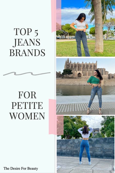 Finding the perfect pair of jeans can be a daunting task in general, as there are so many brands with different sizes and styles. However, for us the “shorties” in the petite woman world, it can be especially challenging. If you are looking for brands that are ideal for petite women you are at the right place. Got to my blog post and found out more. Best Clothes For Petite Women, Clothes For Petite Women, Types Of Trousers, Unique Jeans, Petite Woman, Tailored Clothes, Types Of Jeans, Vintage Denim Jeans, Petite Fashion Tips