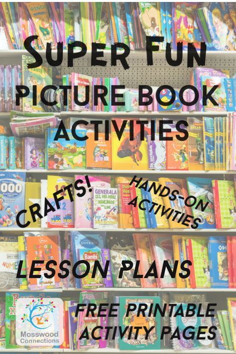 Book Lessons For Preschool, Book Activities For Elementary, Kindergarten Book And Activity, Preschool Books And Crafts, Books And Activities For Preschool, Book Based Activities, Elementary Book Activities, Storybook Activities Preschool, Elementary Books With Activities