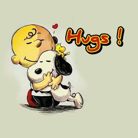 Snoopy and Charlie Brown Hug Snoopy, Snoopy Hugs, Peanut Pictures, Snoopy Hug, Snoopy And Charlie Brown, Miss Images, Woodstock Peanuts, Hug Quotes, Daughter Love Quotes