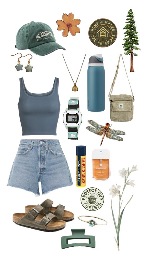 #summer #summer2024 #granolagirl #saltedgranolagirl #granola #outfitinspo #granolagirloutfitinspo #summeroutfitinspo #summercamp #camping #campoutfit Summer Camp Outfits, Granola Outfits, Shuffles Summer, Summer Camping Outfits, Colorado Outfits, Earthy Outfits, Hiking Quotes, Winter Hiking, Camping Outfits