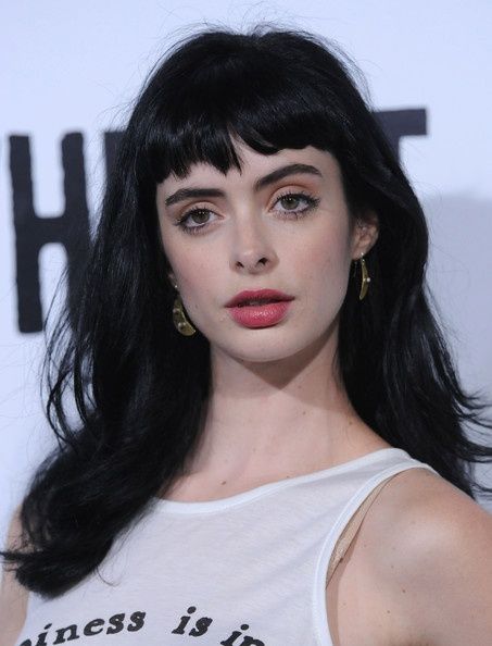 Krysten Ritter bangs Baby Pony, Krysten Ritter, Baby Bangs, Short Bangs, Heart Face Shape, Hair Envy, Bang Bang, Grunge Hair, Trendy Hairstyles