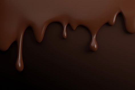 Melted chocolate on brown background with copy space 3D render Background Chocolate, Ice Cream Background, Wallpaper Dekstop, Presentation Backgrounds, Melted Chocolate, Brown Background, Chocolate Ice Cream, 3d Render, Melting Chocolate