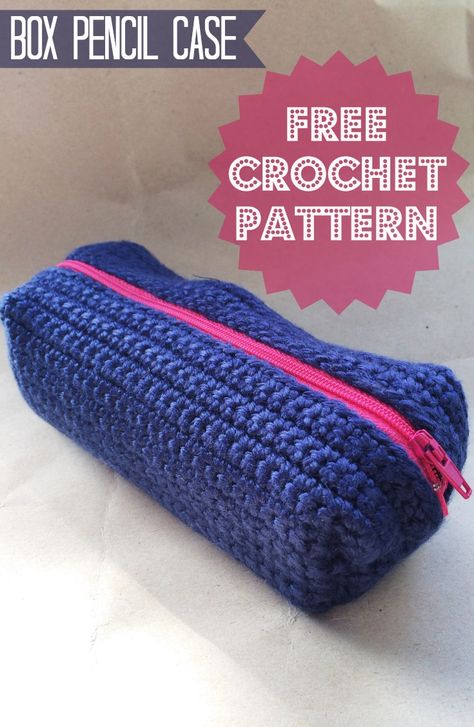 Try as many as you can of these easy #patterns as they will make you more skilled and crocheting will soon be a very easy task. These 10 free and easy #crochet patterns we are sharing today are perfect for beginners. Crochet Pencil Case, Box Pencil Case, Pencil Case Pattern, Crochet Pencil, Diy Pencil Case, Crochet Case, Confection Au Crochet, Crochet Box, Crochet Patterns Free Beginner