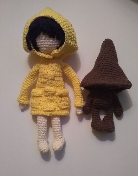 Characters inspired by Little Nightmares video game. Pattern by Elizetta Crafts. Amigurumi Patterns, Video Game Pattern, Little Nightmares, Quick Crochet Patterns, Bunny Doll, Quick Crochet, Diy Crochet Projects, Crochet Doll Pattern, Crochet Videos