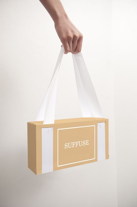 Bag Box Packaging Design, Retail Bag Design, Packaging For Bags, Paper Bag Design Branding, Bag Box Packaging, Packaging Bag Design, Box Bag Packaging, Hang Bag, Cloth Brand