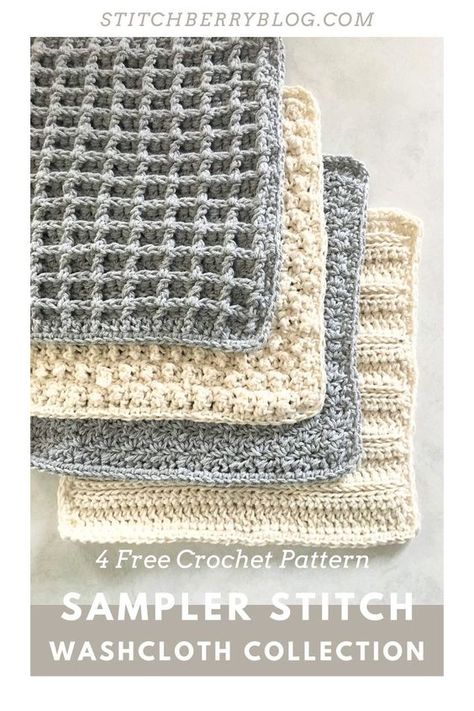 Amigurumi Patterns, Free Crochet Washcloth Patterns Using Light Weight Cotton, Crochet Pattern Washcloth, Cotton Crochet Dishcloth Patterns Free, Crochet Waffle Stitch Dishcloth Free Pattern, Waffle Dishcloth Crochet Patterns, Crochet Dishcloth Set, Crochet Washcloth Gift Set, Spa Washcloth Crochet Pattern