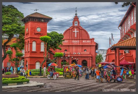 https://flic.kr/p/qjVYeg | Christ Church Melaka (UNESCO World Heritage site) | Melaka, Malaysia  single photo processed in LR and Color Efex Pro Melaka Malaysia, Stories That Will Make You Cry, Holiday Getaway, Architecture Drawing Art, Photo Processing, Christ Church, Single Photo, Melaka, Color Art