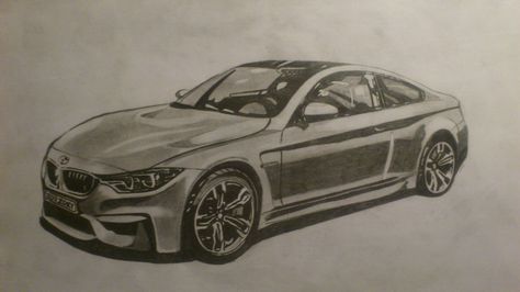 BMW M4 drawing. Bmw Sketch Drawing, Bmw M3 Drawing, Bmw M4 Drawing, M4 Drawing, Bmw Drawing, Interior Design Car, Bmw Sketch, Bmw M9, Bmw 120