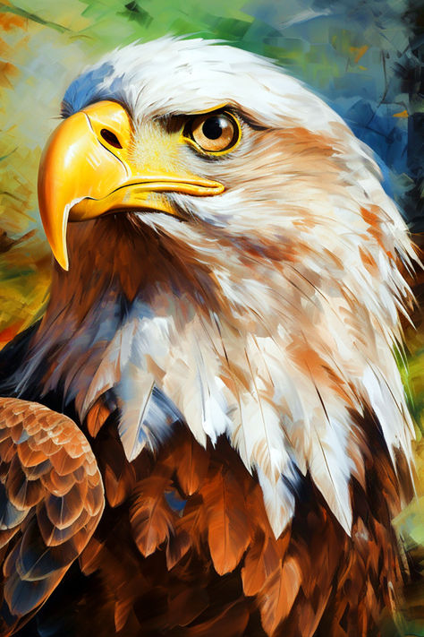 #eagle #baldeagle #art #artwork #oilpainting #watercolorpainting #digitalpainting #digitalart #digitalartwork Acrylic Eagle Painting, Paintings Of Eagles, Animals Oil Painting, Acrylic Painting Reference, Eagle Painting Acrylic, Eagles Painting, Eagle Acrylic Painting, Eagle Paintings, American Eagle Art