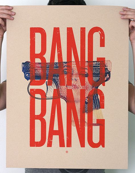 Bang Bang screen print by Mark.Weaver, via Flickr Typography Poster, Screen Printing Inspiration, Posters Inspiration, Screen Print Poster, Typographic Poster, Print Inspiration, Screen Printing Designs, Silk Screen Printing, Bang Bang