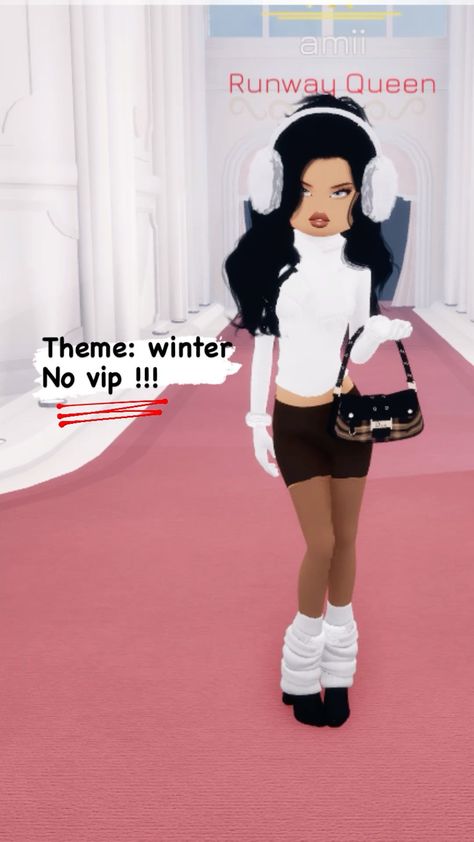 Dress to impress / dti roblox outfit theme : winter no vip! Dress To Impress Outfits Winter, 1 Color Palette, Roblox Fashion, Fashionable Aesthetic, Tribe Fashion, Outfit Theme, Vip Dress, Game Roblox, Fashion Week Dresses