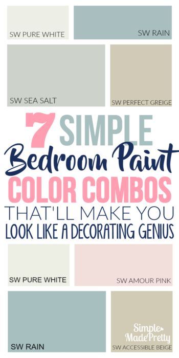 7 Amazing Bedroom Paint Color Schemes Feminine Paint Colors, Girls Bedroom Paint Colors, Girls Bedroom Paint, Paint Color Combos, Girls Bedroom Colors, Bedroom Color Combination, Painted Bedroom Furniture, Paint Color Schemes, Teen Girl Bedroom