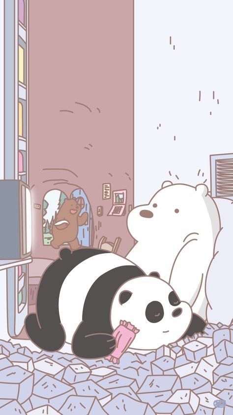 83+ Cartoon Panda Wallpapers on WallpaperPlay We Bare Bears Wallpaper, Iphone Cartoon, Ice Bear We Bare Bears, Wallpaper Fofos, We Bare Bears Wallpapers, Ice Bear, Wallpaper Disney, Ice Bears, Cartoon Panda