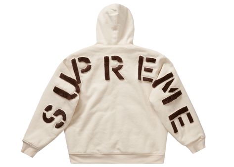 Men's Supreme Faux Fur Lined Zip Up Hooded Sweatshirt in Natural Hoodie Design Ideas, Supreme Hoodie, Fasion Outfits, Swag Outfits For Girls, Shipping Services, Customs Clearance, Mode Streetwear, Hoodies Design, Zip Up Hoodie